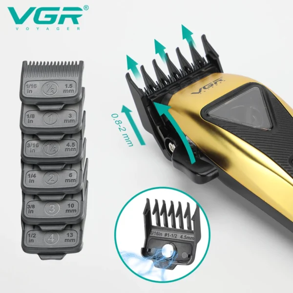 VGR 015 Motor Vector 9.900 RPM Cortadora De Cabello Profesional - Imagen 9