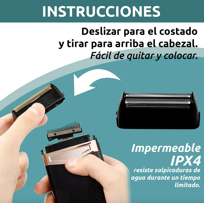 Cabezal Repuesto Maquina Afeitadora Vgr 331 Doble Cuchilla - Imagen 3