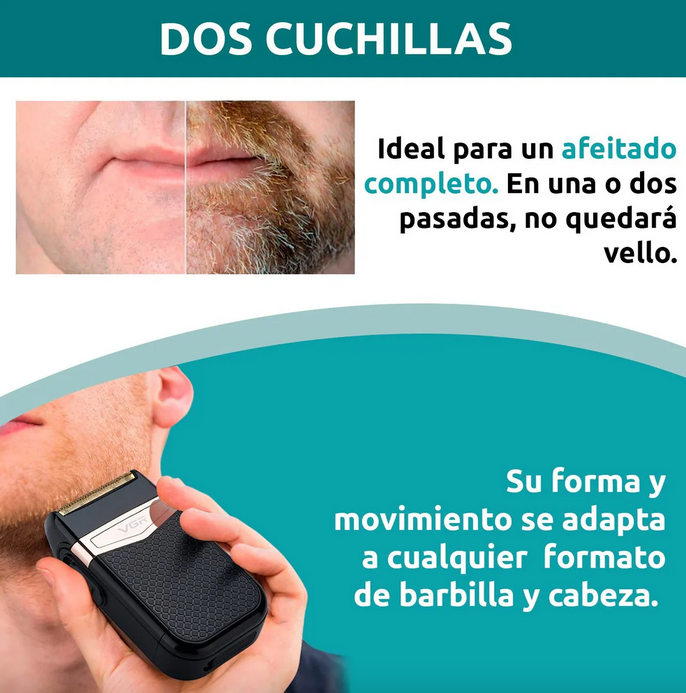 Cabezal Repuesto Maquina Afeitadora Vgr 331 Doble Cuchilla - Imagen 6