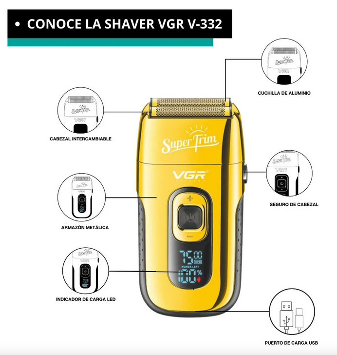 Repuesto Shaver VGR 332 Original - Imagen 4
