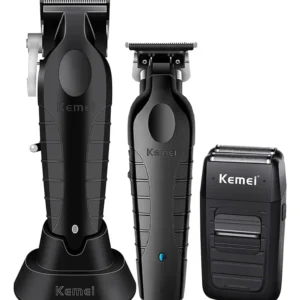 Super Combo Km2296 Km1102 Y Km2299 Maquina, Patillera Shaver Negro