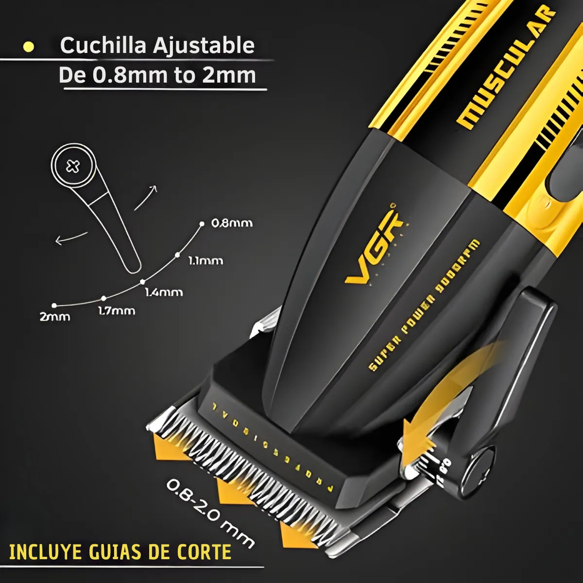 VGR 285 Cortadora De Cabello Profesional 9000 Rpm - Imagen 4