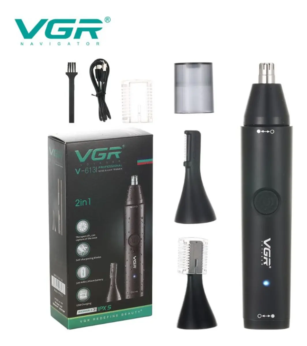 VGR 613 Trimmer Depilador Nasal Oidos y Bigote - Imagen 6