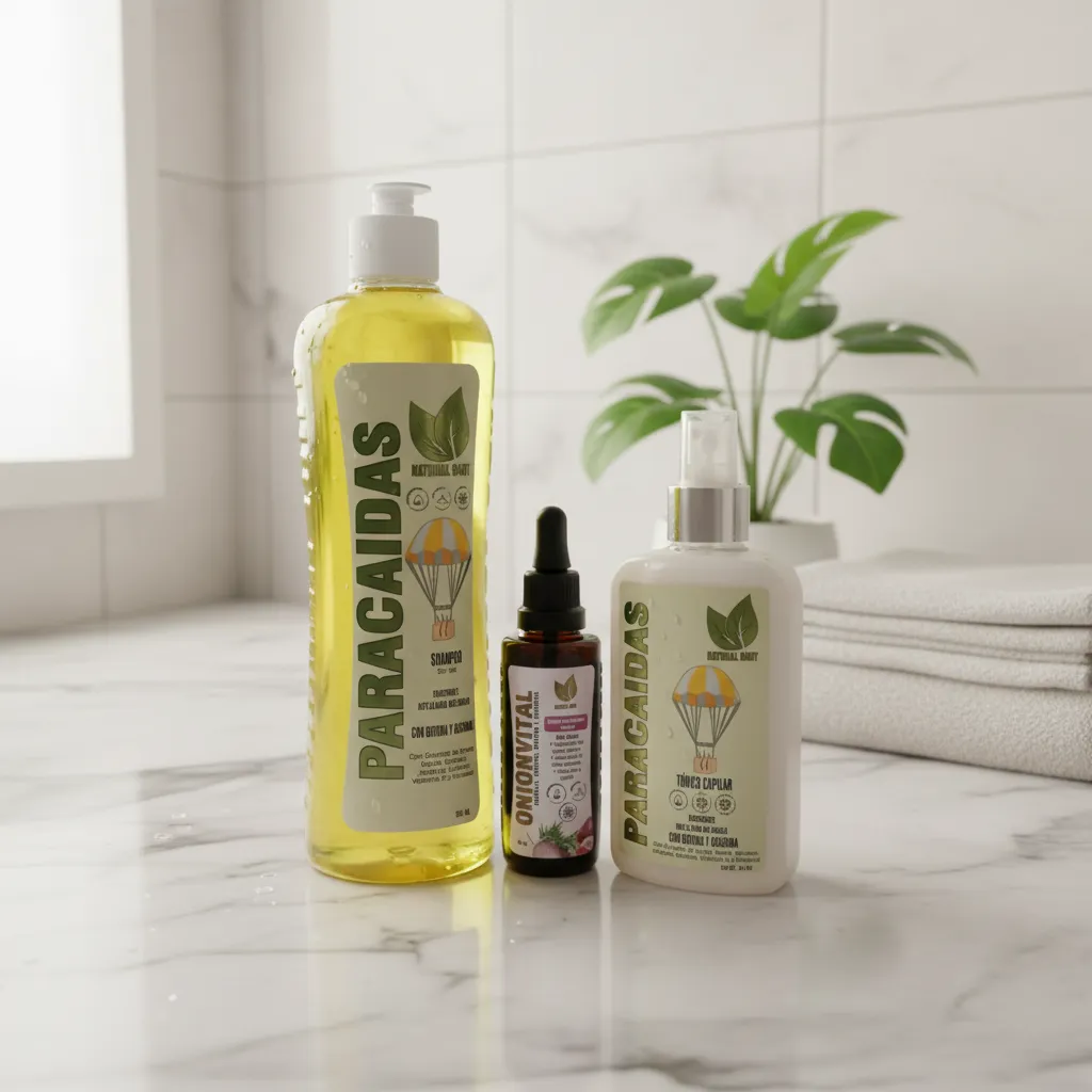 Kit Anticaída Paracaídas Shampoo, Tónico Y Gotas Onionvital Natural Sant - Envio GRATIS 🚚✔️⭐ - Imagen 3