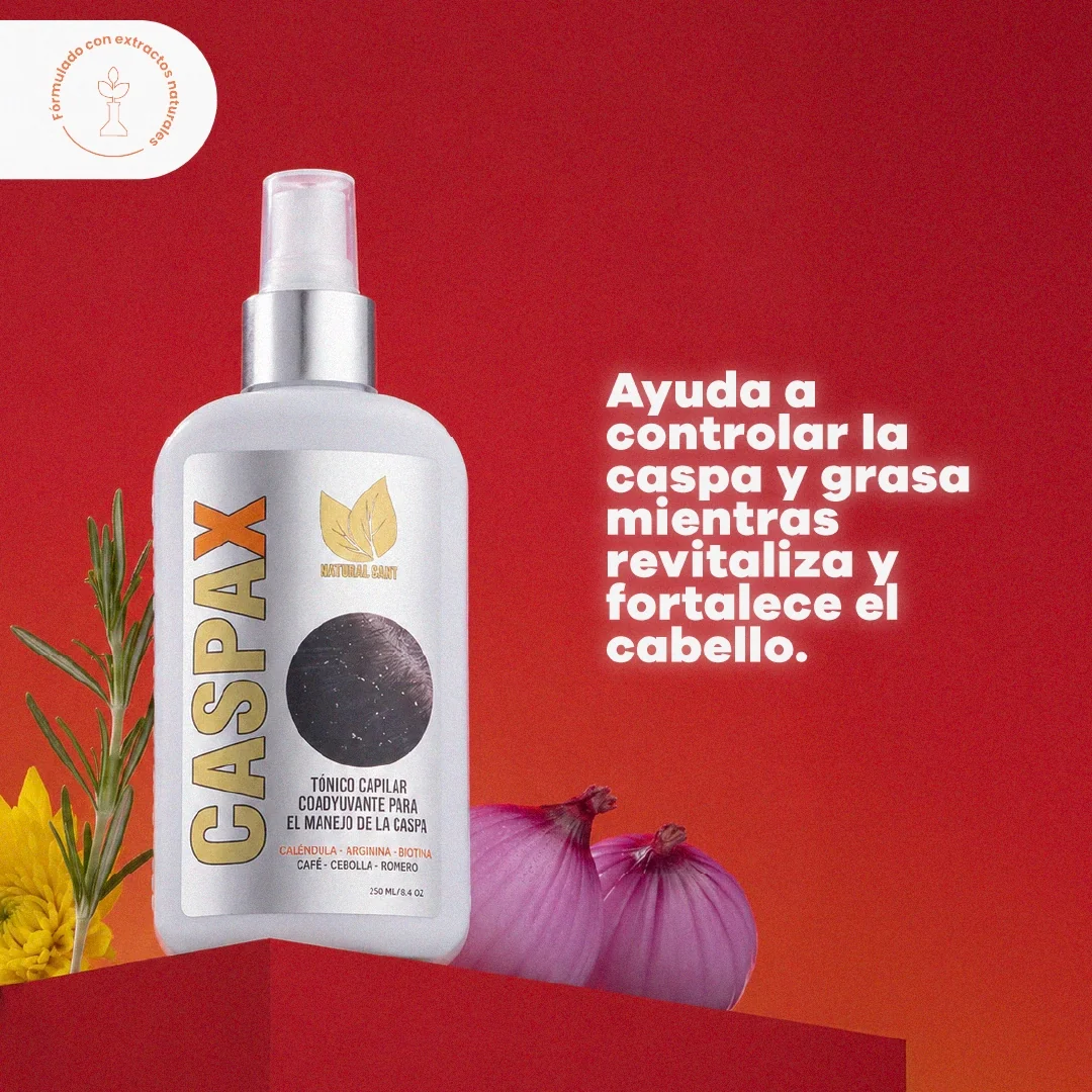 Tónico Caspax para Caspa y Control de Grasa Cebolla y Romero X 250 Ml Natural Sant - Imagen 2